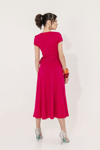 fuchsia hug me dress back 1 &bull; Sassa Björg
