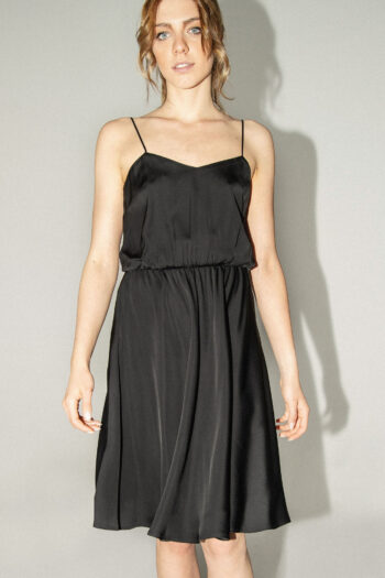 black strappy dress front crop 1 &bull; Sassa Björg