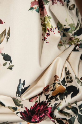 ecru dress with flowers fabric 1 &bull; Sassa Björg