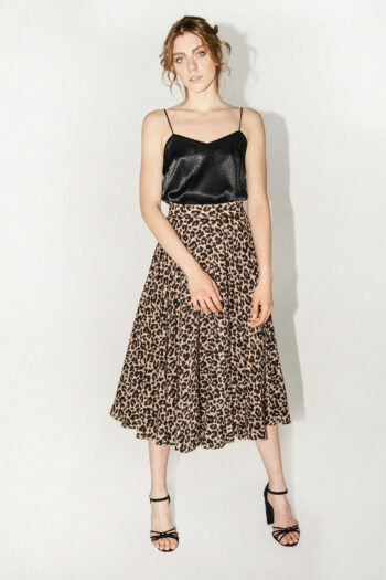 leopard circle skirt front 1 &bull; Sassa Björg