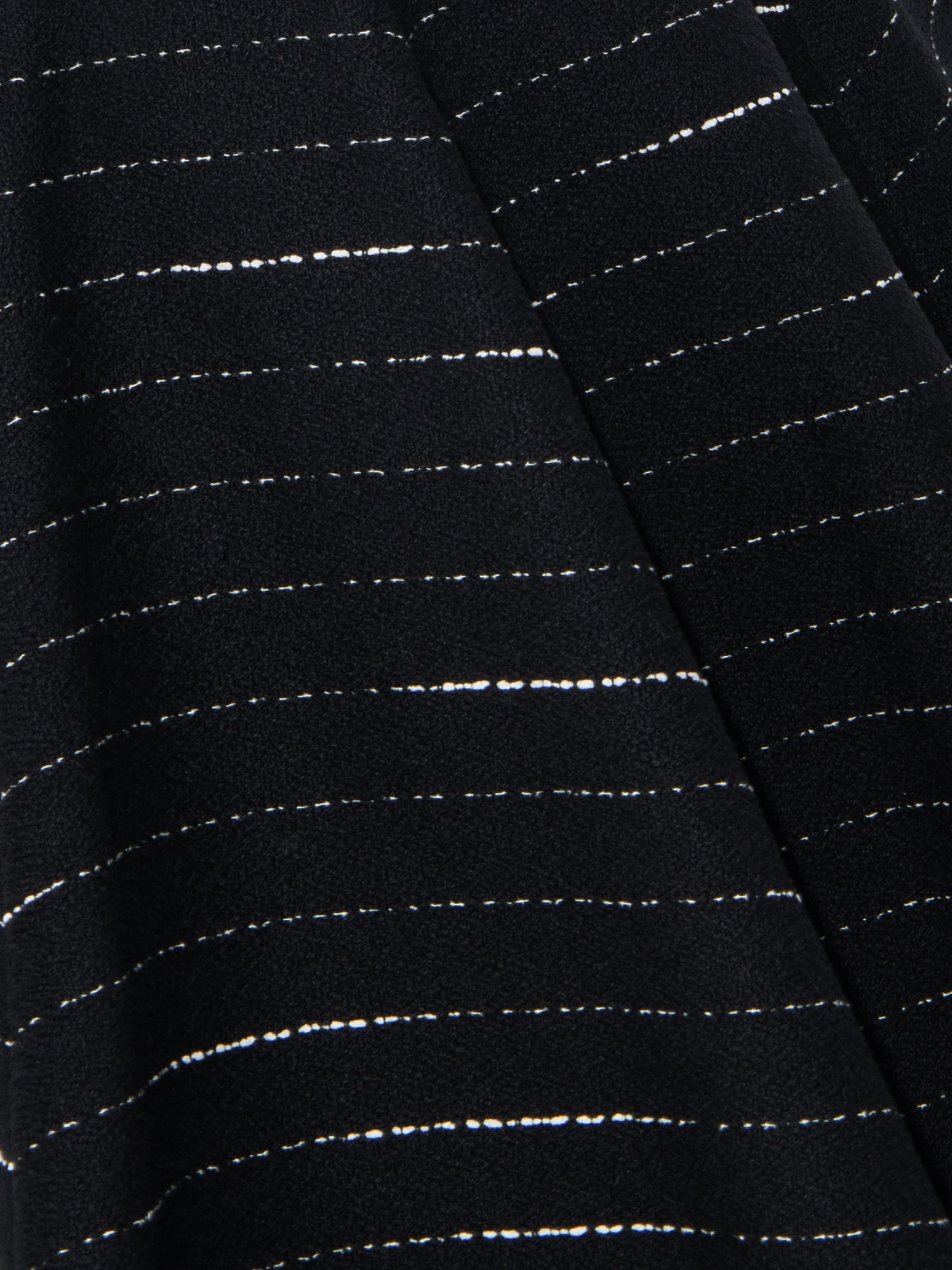 Black striped panel skirt detail • Sassa Björg