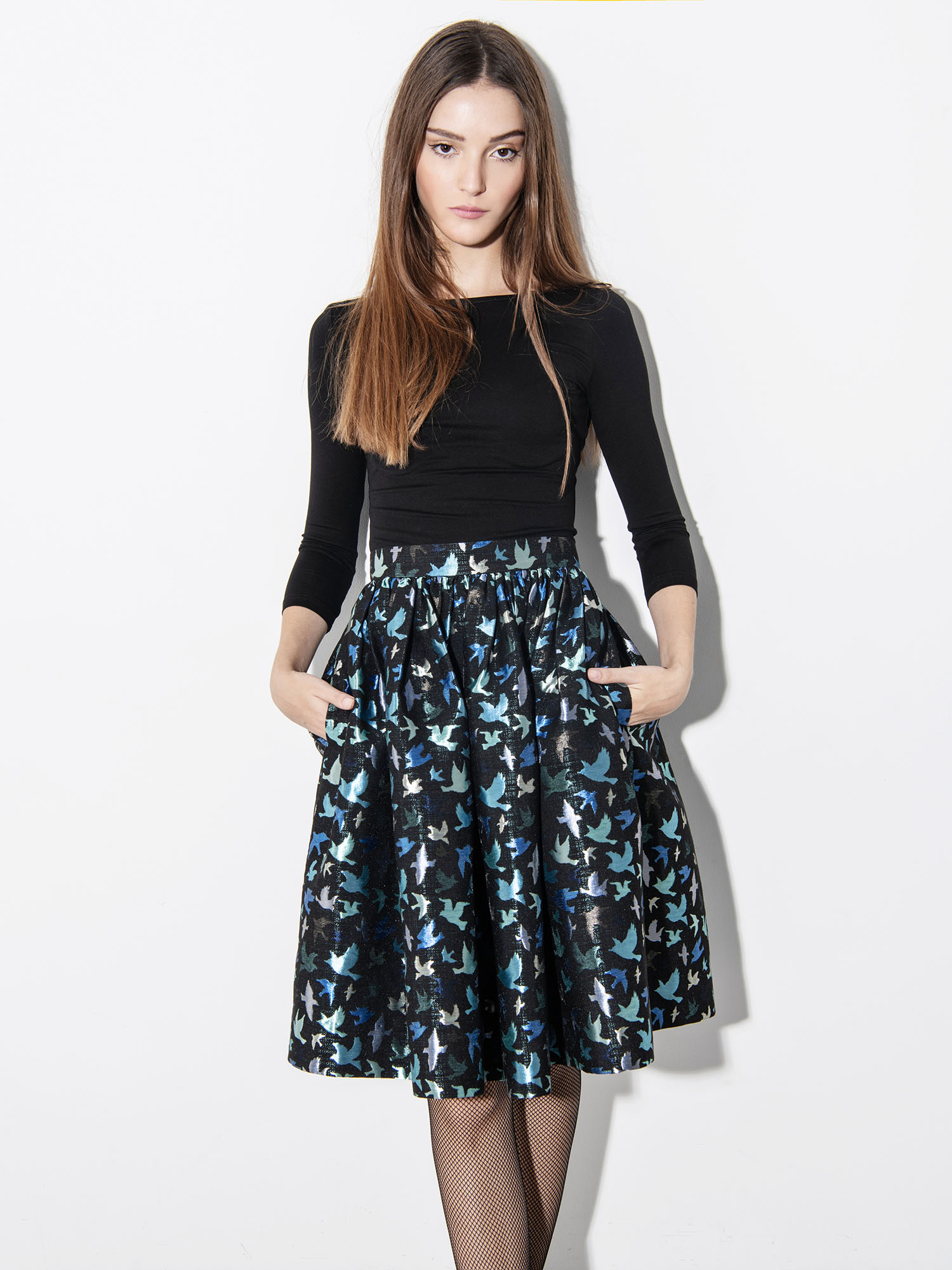 Dove pattern skirt main • Sassa Björg