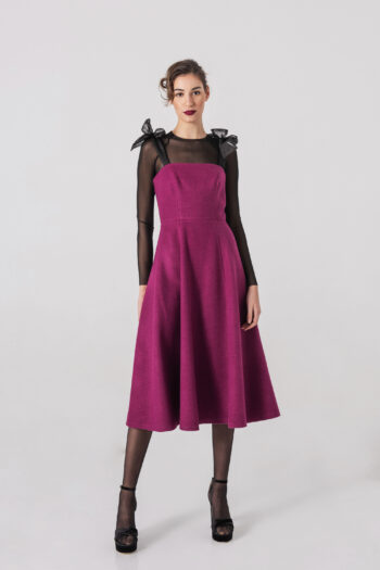 Elegant dress with organza straps &bull; Sassa Björg