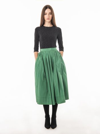 Green Taffeta skirt • Sassa Björg