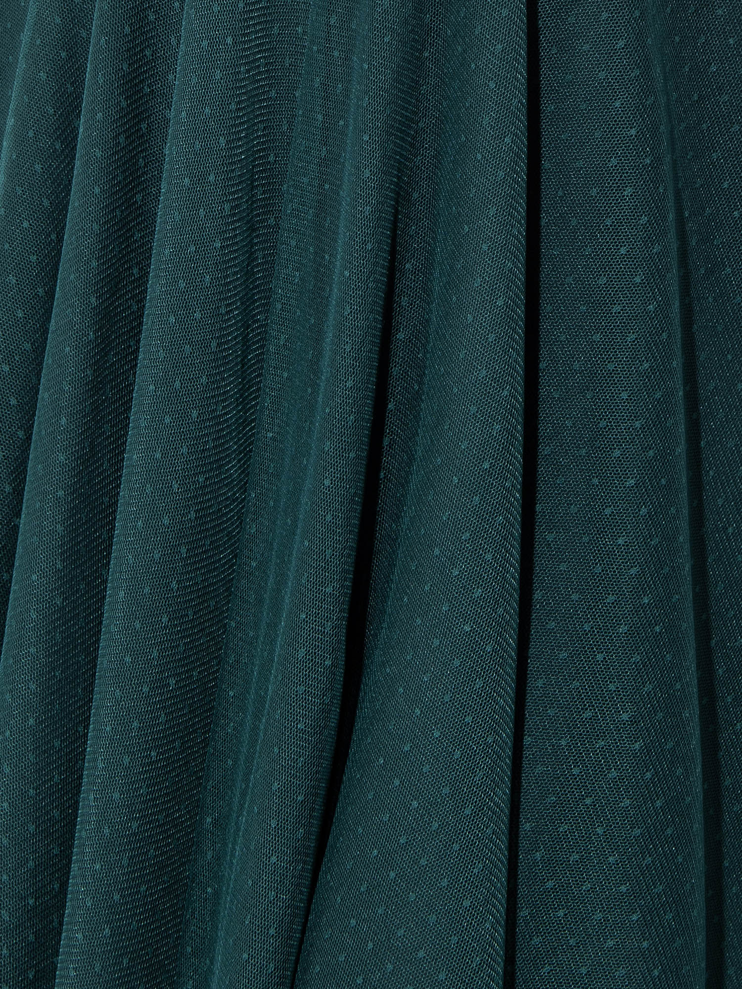 Green dotted tulle dress detail • Sassa Björg