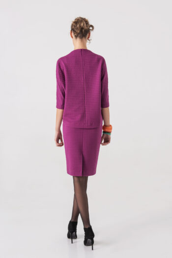 High waist pencil skirt in pink back • Sassa Björg