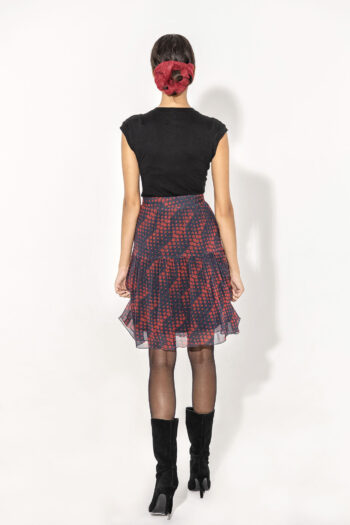 Mini tiered skirt with dots with t shirt back • Sassa Björg