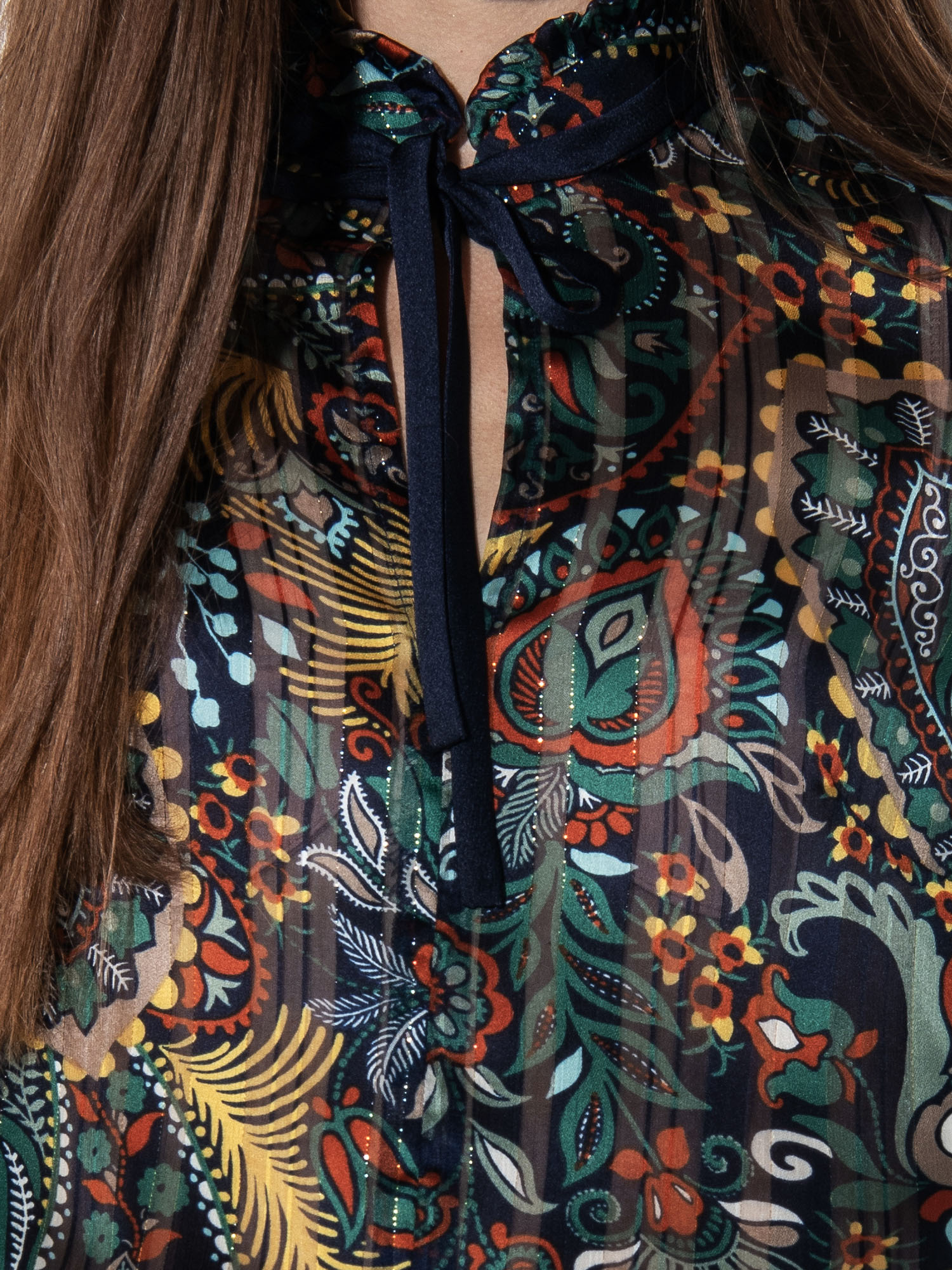 Striped see through blouse detail • Sassa Björg