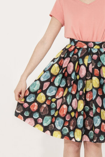 baby diamonds pleated skirt crop 2 &bull; Sassa Björg