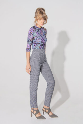 cigarette style pants pepita pattern main • Sassa Björg