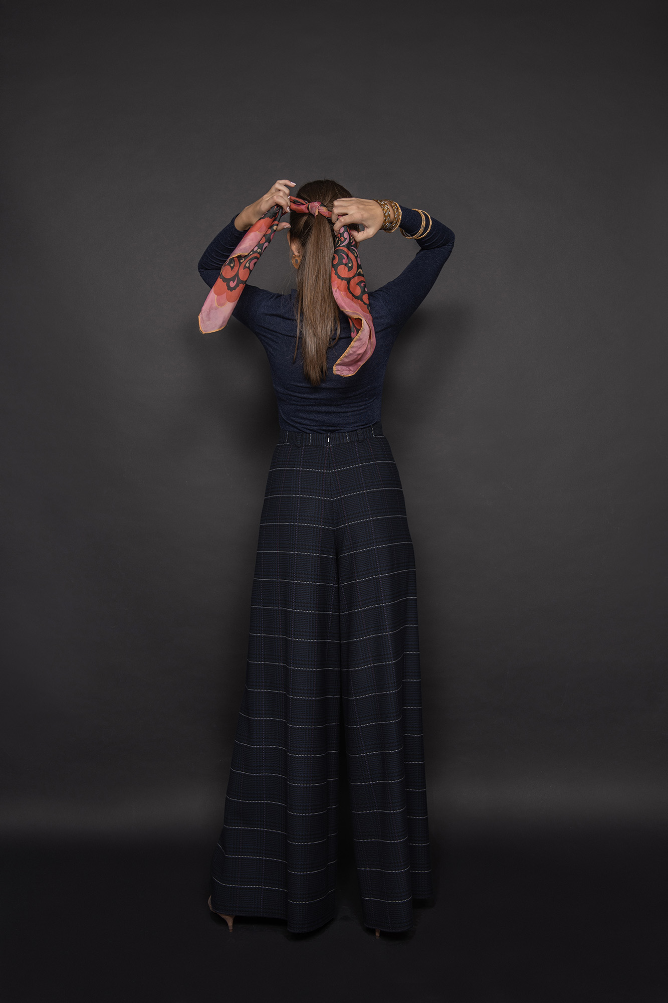 plaid pants skirt back • Sassa Björg