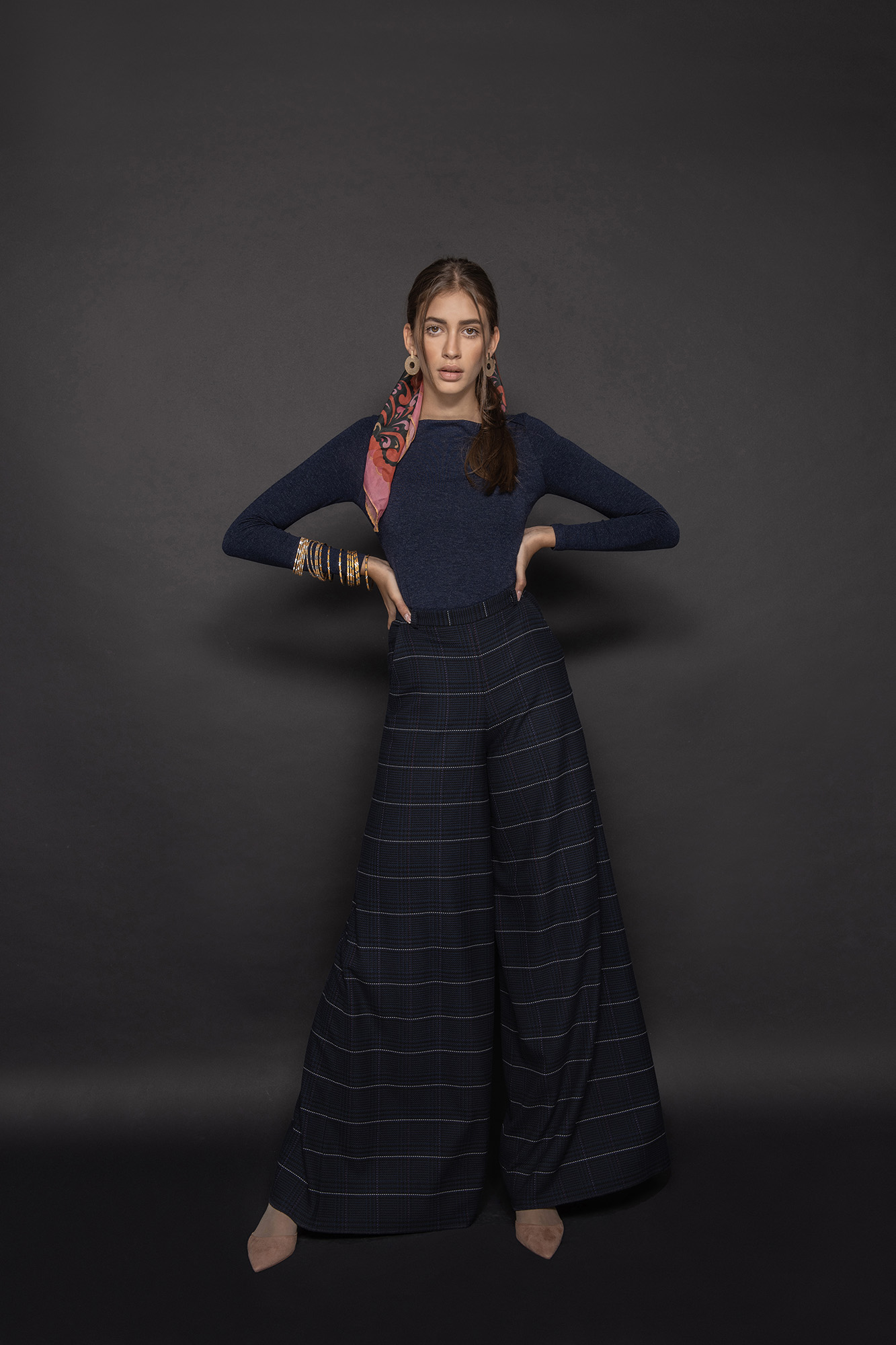 plaid pants skirt front • Sassa Björg