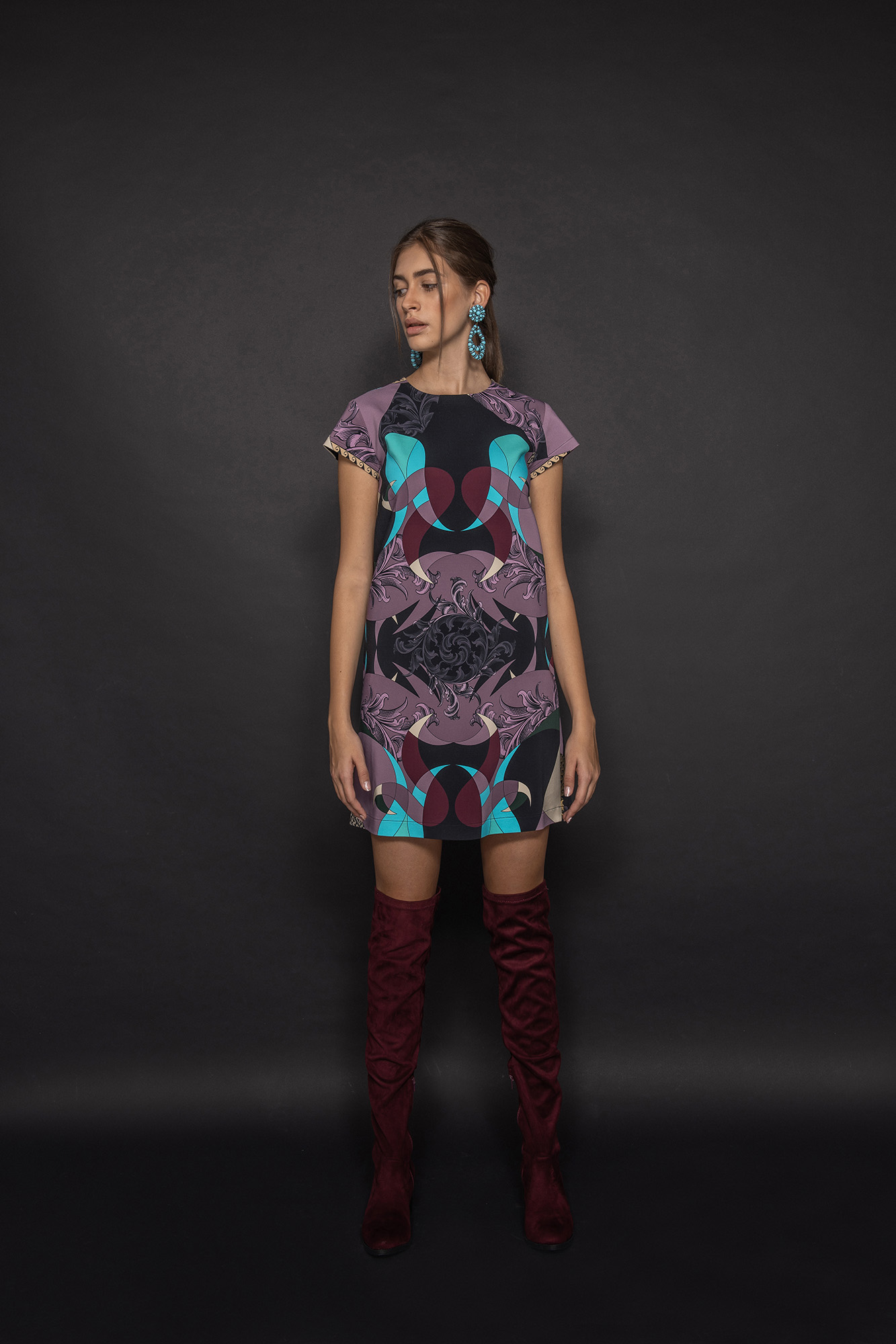 a shaped dress collage pattern full size • Sassa Björg
