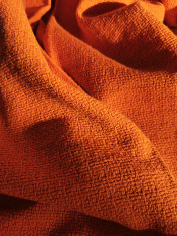 baby doll orange dress with buttons fabric &bull; Sassa Björg