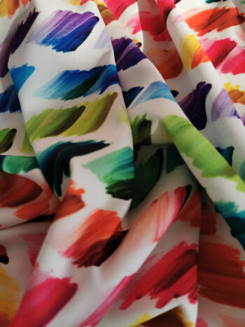 sleeveless colorful palette print top fabric &bull; Sassa Björg