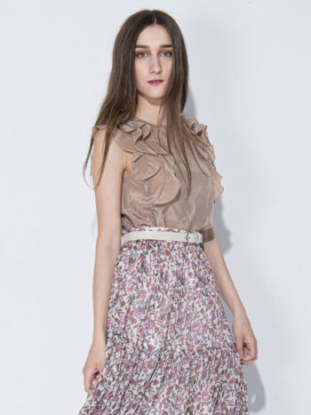 ethereal blouse w ruffles front &bull; Sassa Björg