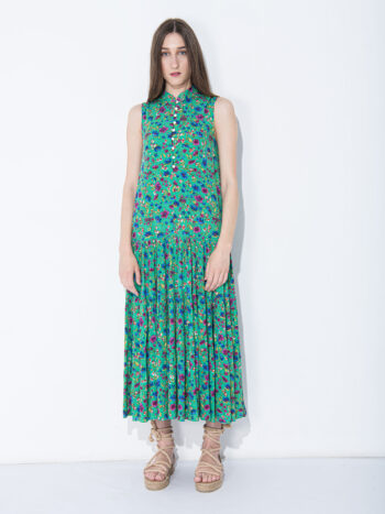 long green hippie dress front second &bull; Sassa Björg