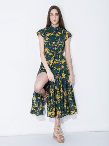shirt dress w picturesque pattern leaning • Sassa Björg