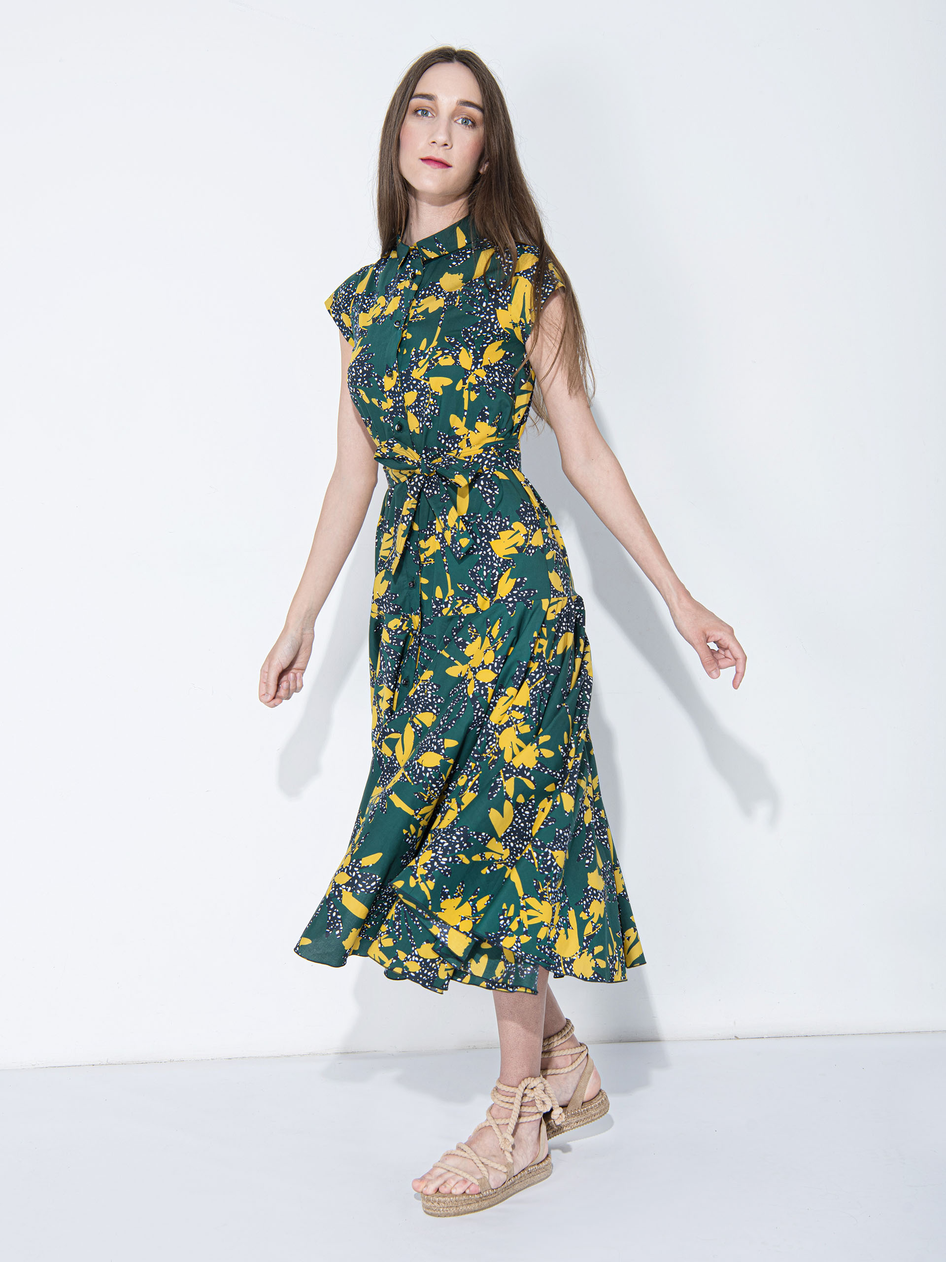 shirt dress w picturesque pattern main • Sassa Björg