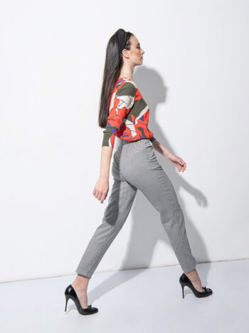 Cigarette style pants pepita back • Sassa Björg