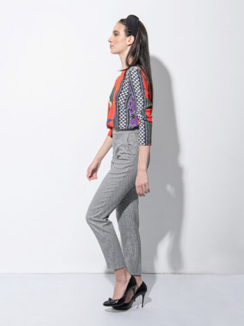 Cigarette style pants pepita side • Sassa Björg