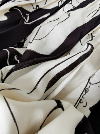 midi skirt fashion sketch pattern fabric &bull; Sassa Björg