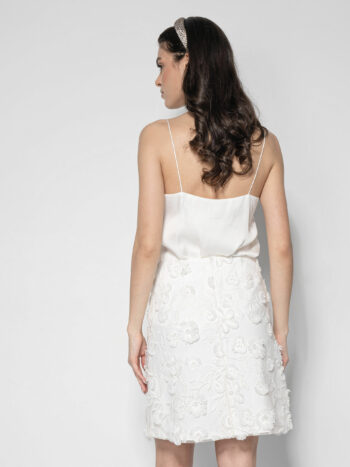 mini skirt 3d lace w flowers back &bull; Sassa Björg