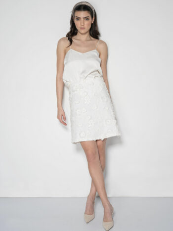 mini skirt 3d lace w flowers full size &bull; Sassa Björg