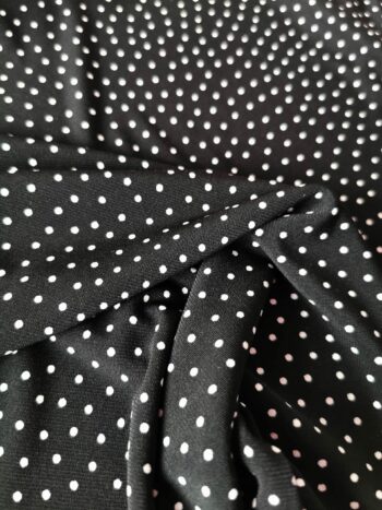 sleeveless body hugging top white dots fabric &bull; Sassa Björg