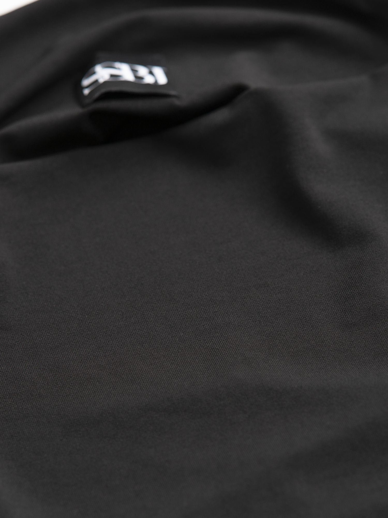 boatneck blouse black long sleeve closeup • Sassa Björg