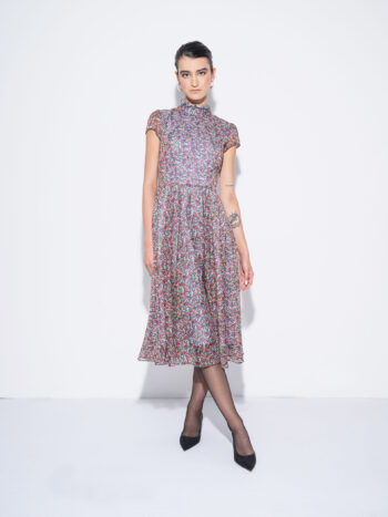 flowery ethereal long dress front &bull; Sassa Björg