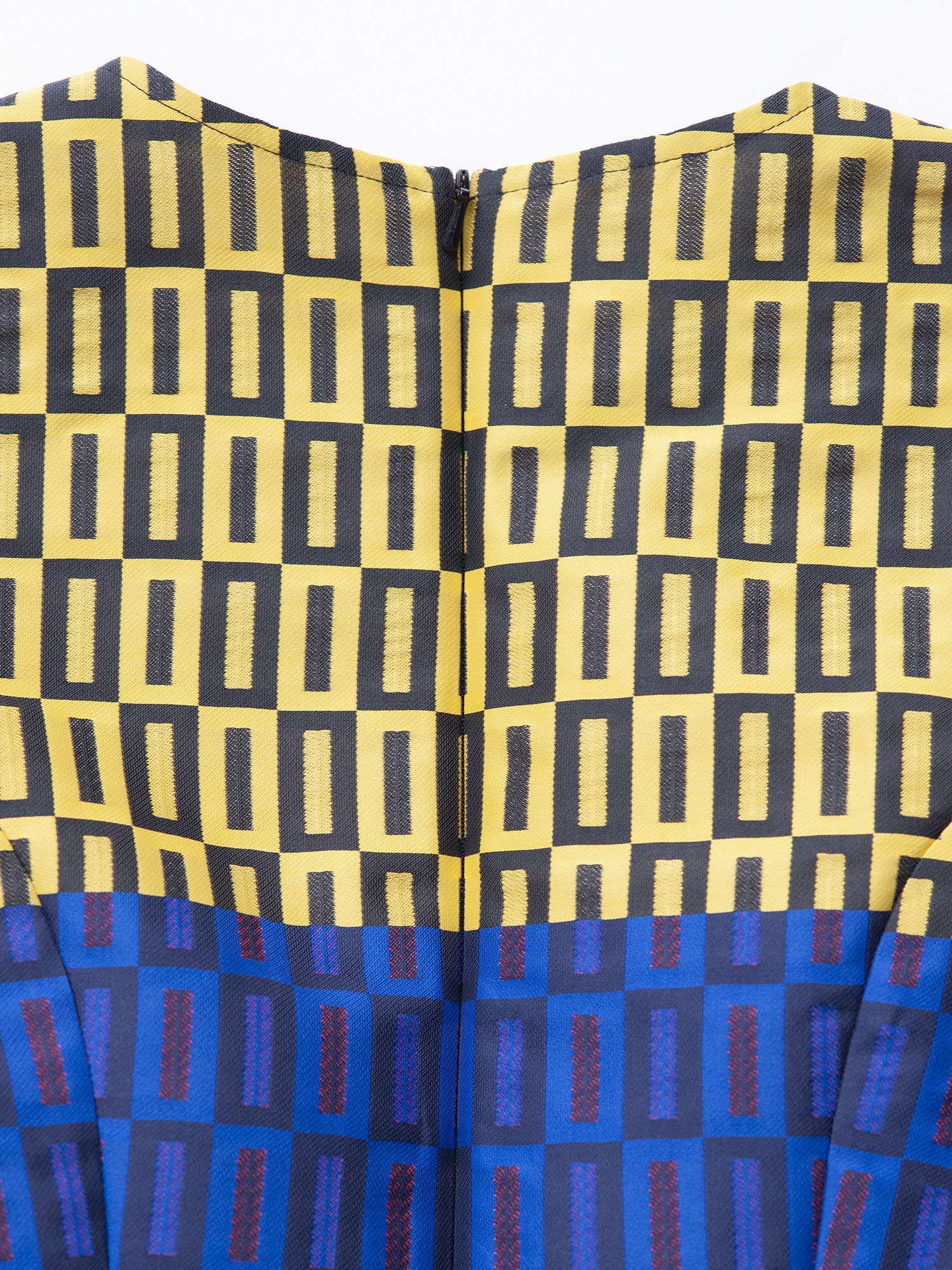 jacquard tiles dress fabric • Sassa Björg