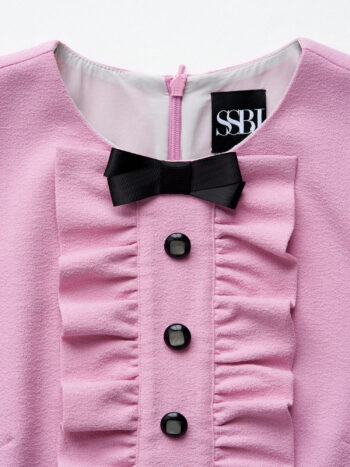 little pink dress with ruffle closeup &bull; Sassa Björg
