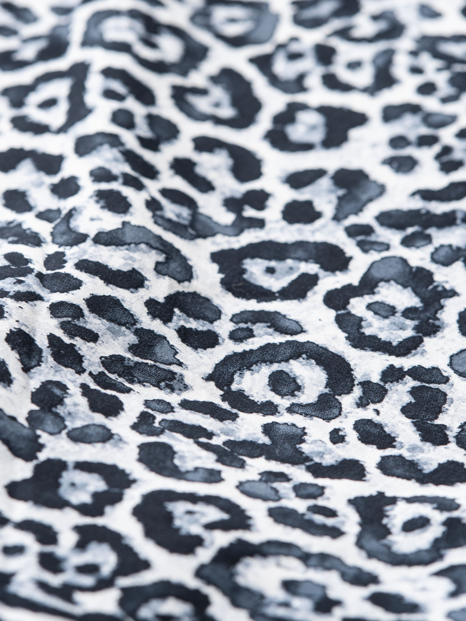 midi skirt snow leopard print fabric • Sassa Björg