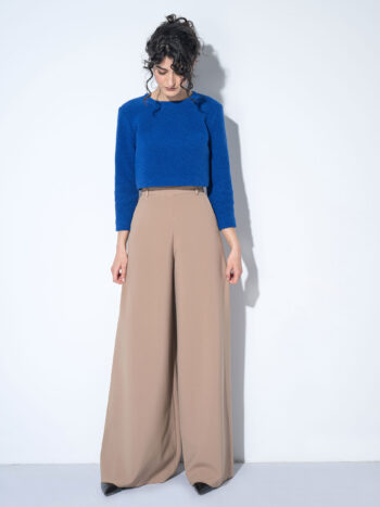 beige skirt pants front &bull; Sassa Björg