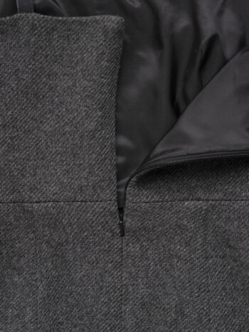 charcoal fitted pinafore dress fabric &bull; Sassa Björg