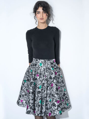 frozen flowers skirt cropped • Sassa Björg