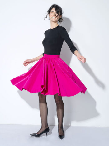 magenta poppy skirt twirl &bull; Sassa Björg