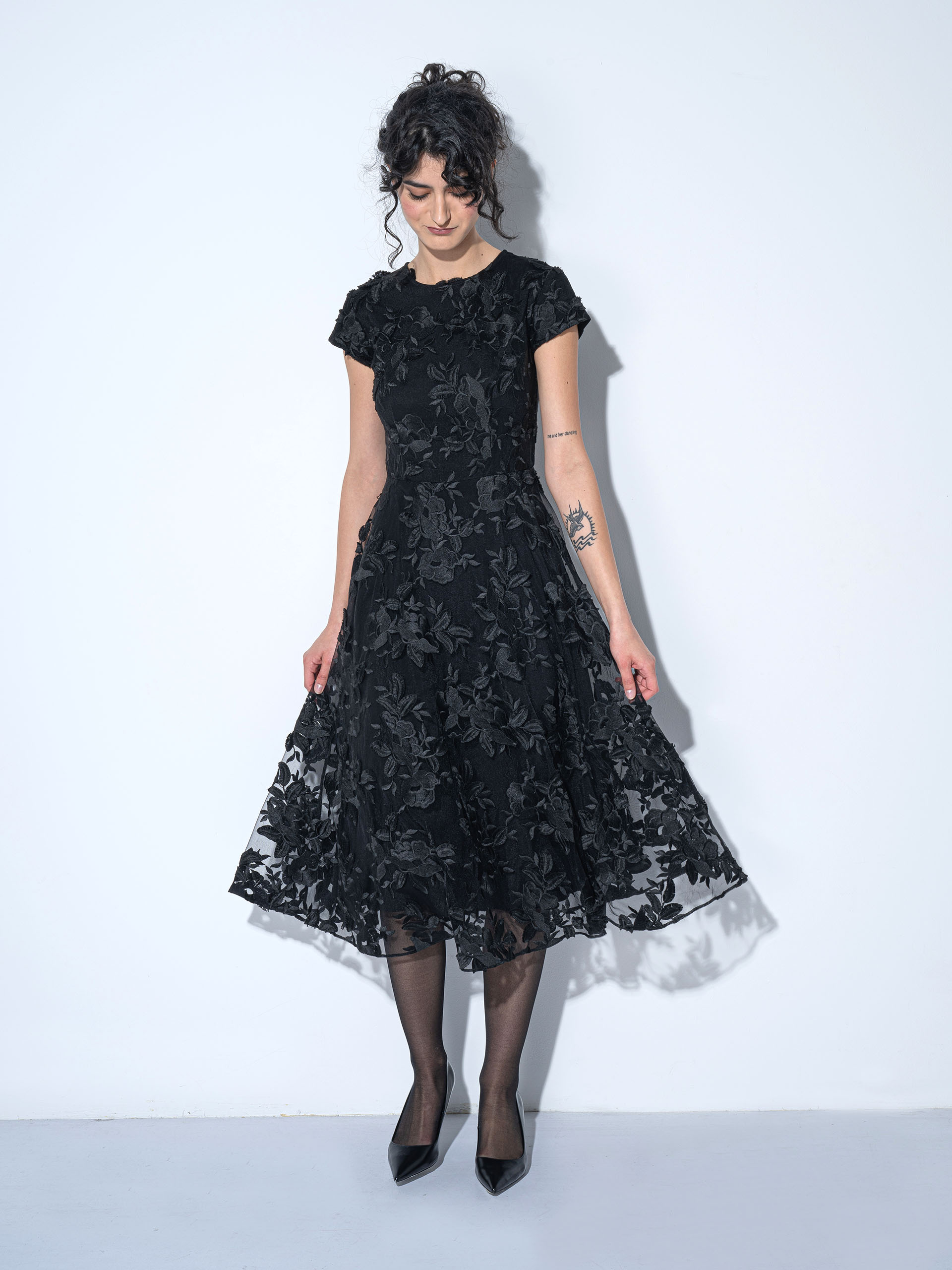 noir bloom dress • Sassa Björg
