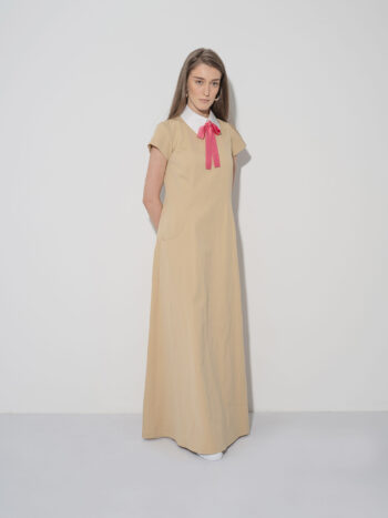 casual maxi dress cotton beige &bull; Sassa Björg