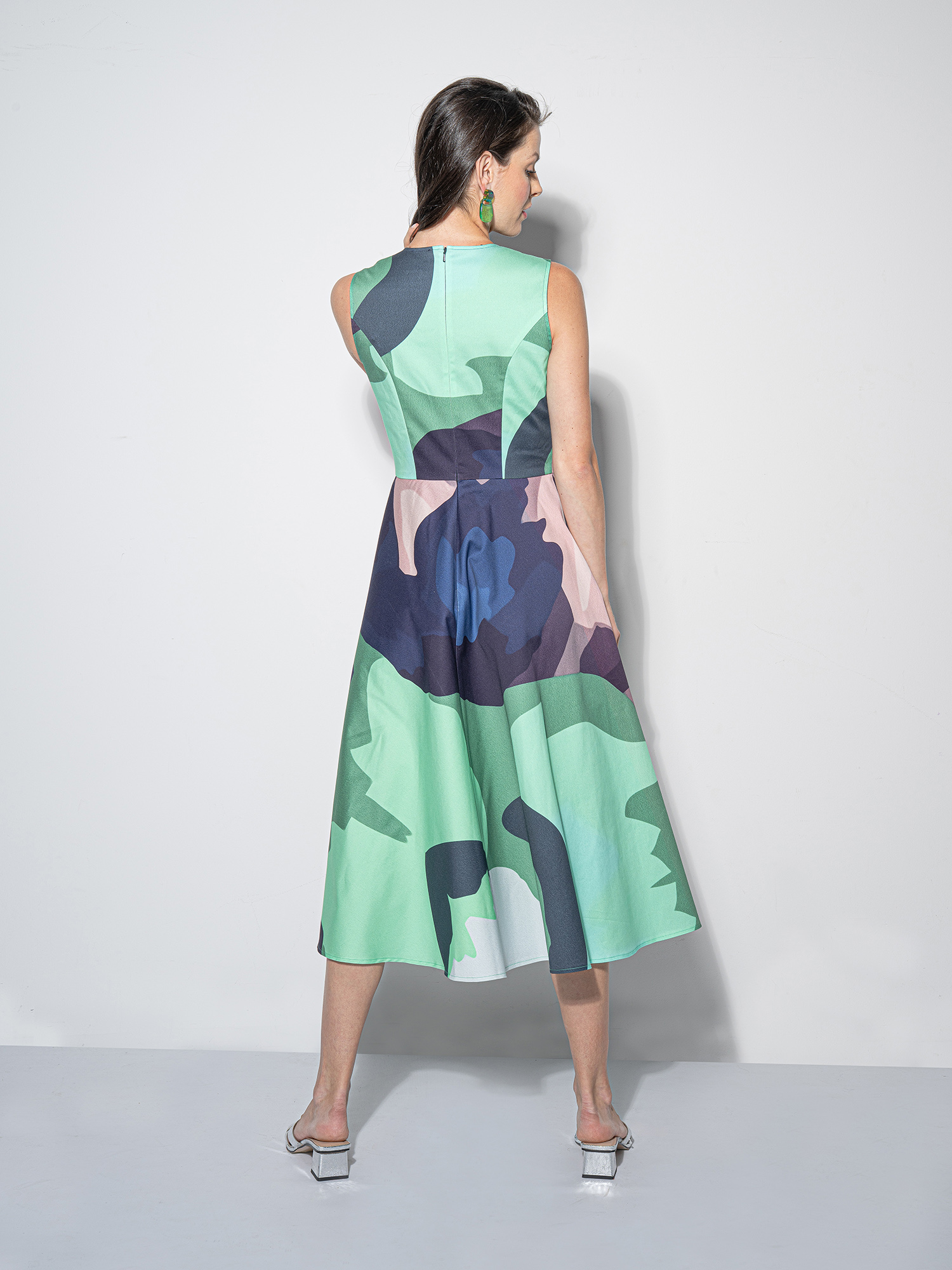 deconstructed gradient midi dress back • Sassa Björg