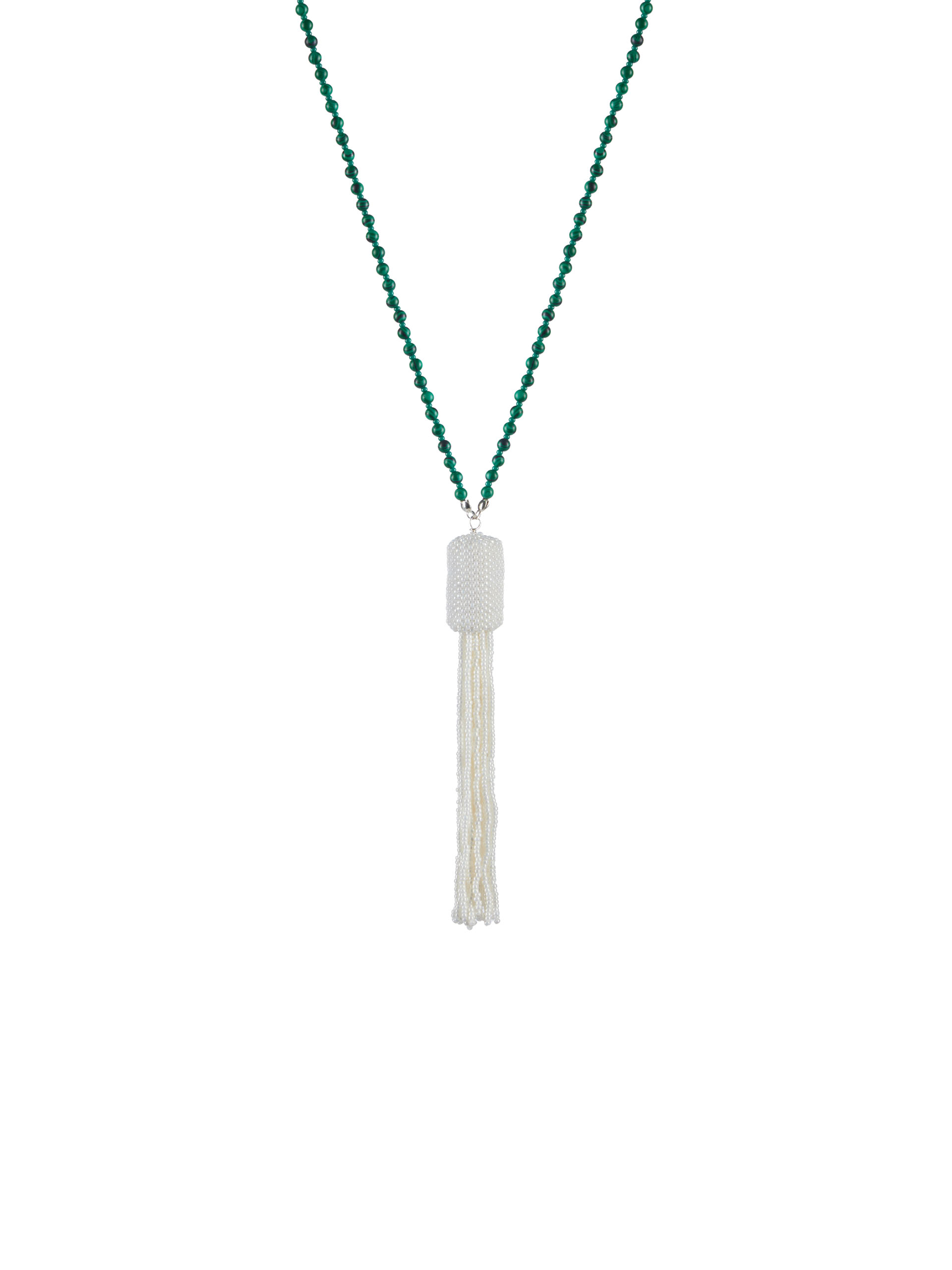 malachite necklace w tassel 1 &bull; Sassa Björg