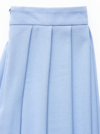midi pleated skirt dove blue closeup &bull; Sassa Björg