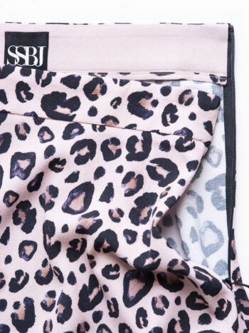 pink leopard midi skirt closeup &bull; Sassa Björg