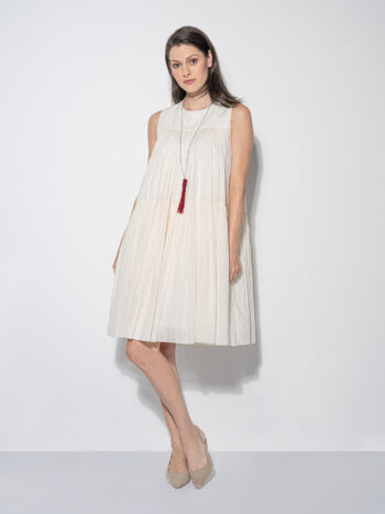 silky dream ivory tiered dress secondary &bull; Sassa Björg