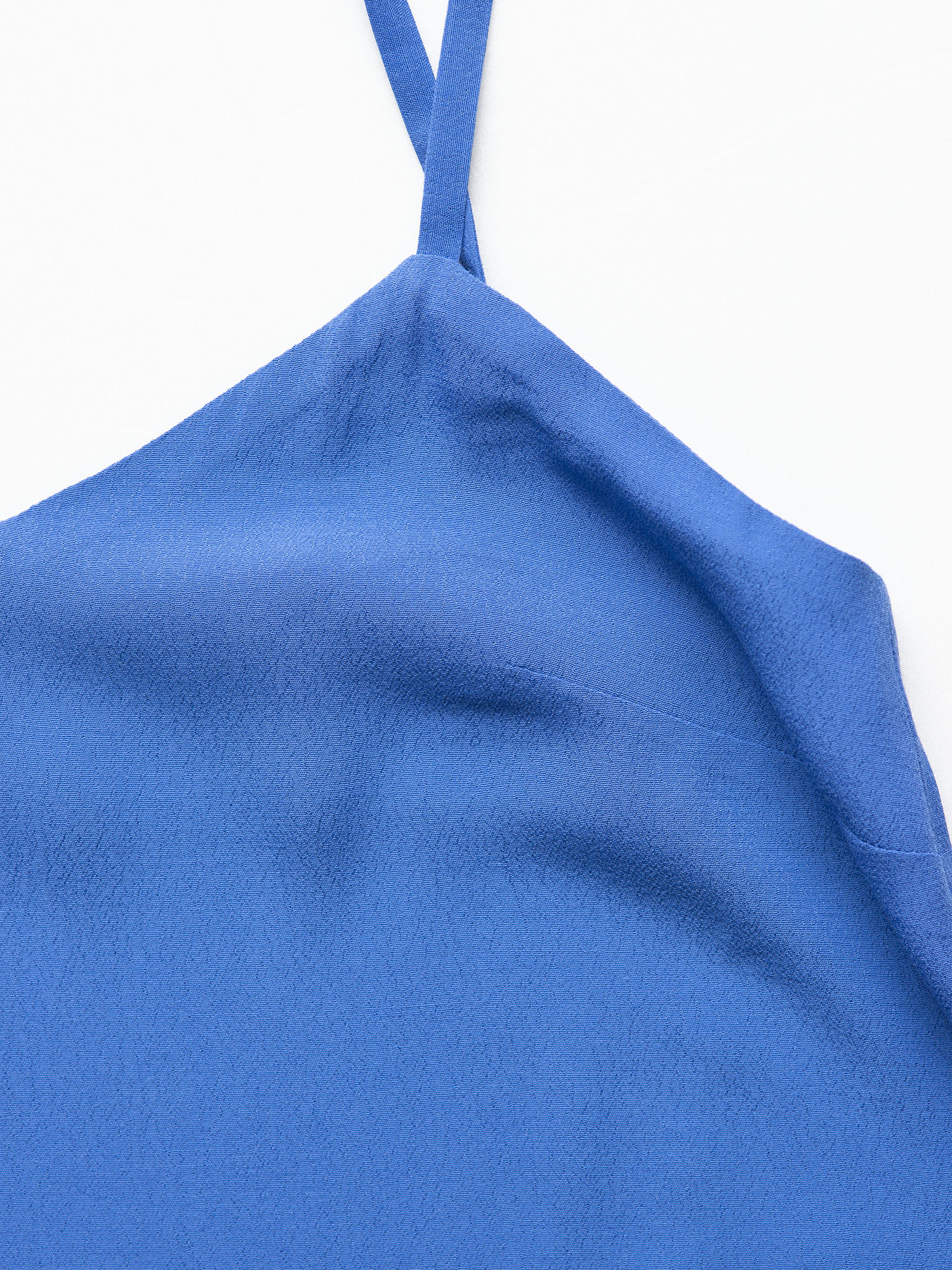 cobalt blue muse strappy top closeup • Sassa Björg