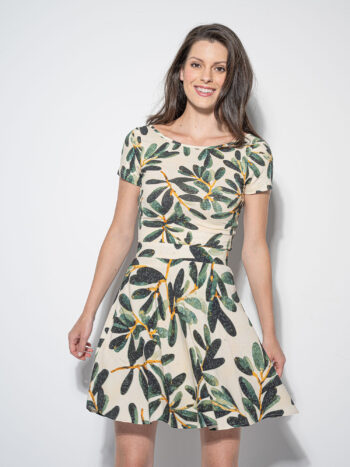 low cut back blouse olive branch &bull; Sassa Björg