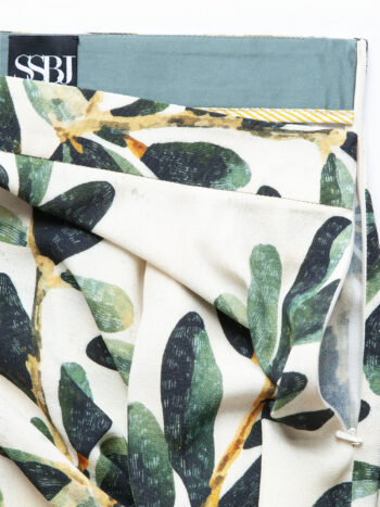 midi skirt olive branch pattern closeup &bull; Sassa Björg