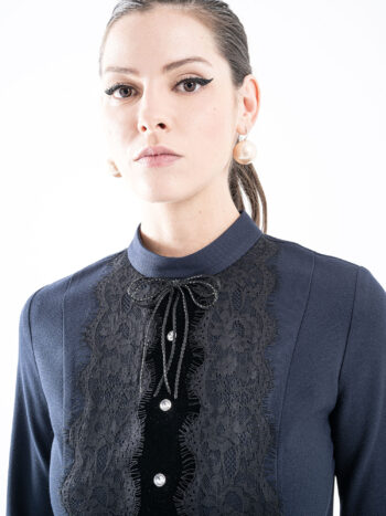 astra lace dress string bow crop • Sassa Björg