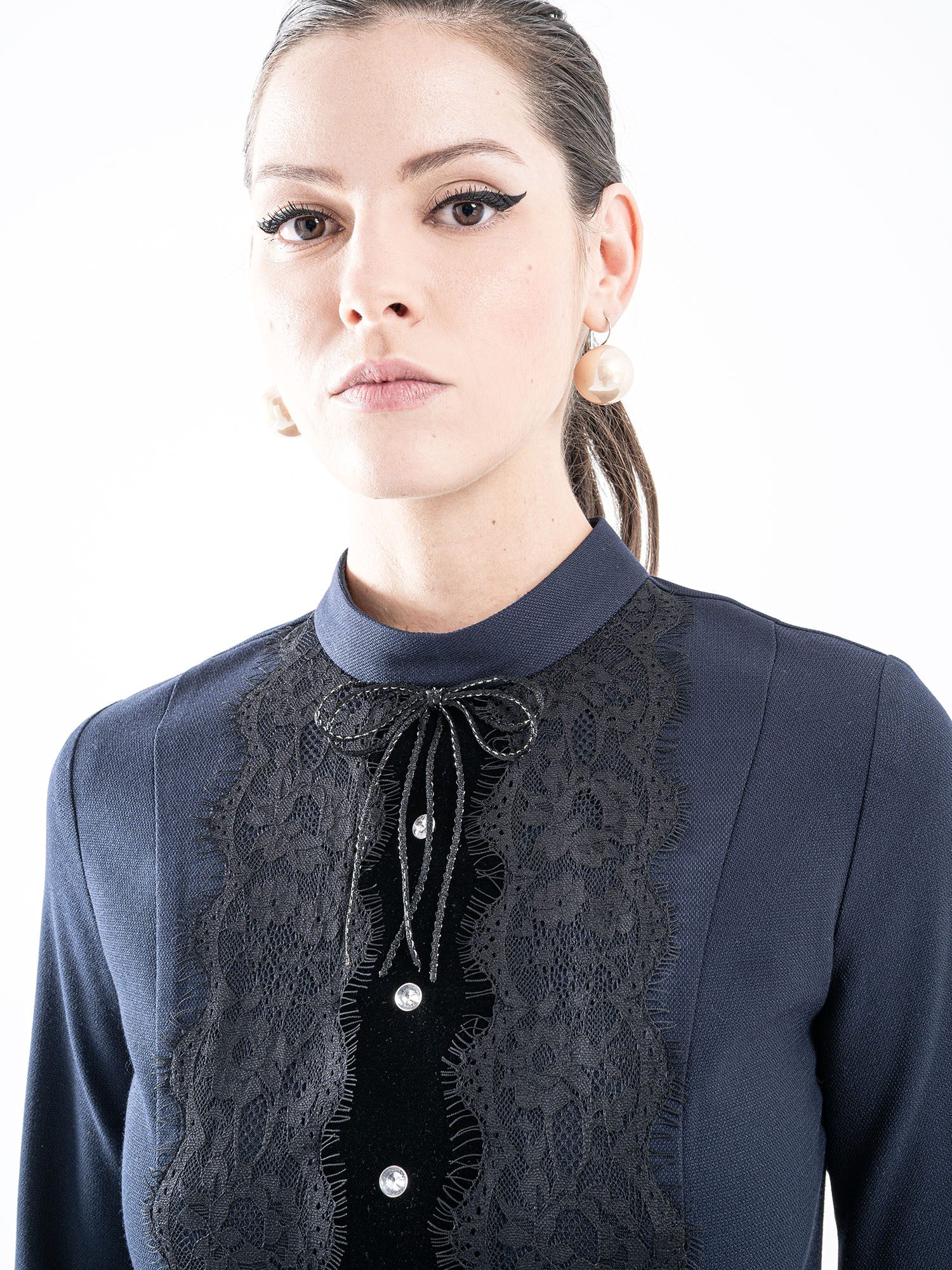 astra lace dress string bow crop • Sassa Björg